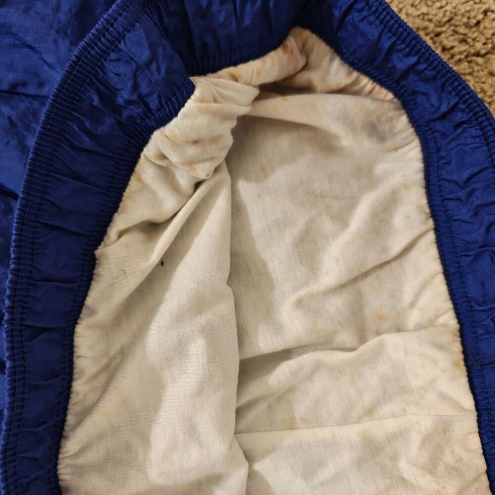 Vintage Adidas Blue and Black Quarter Zip Nylon Windbreaker Jacket XL - Picture 7 of 7